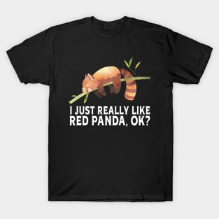 Red Panda Magic Fashionable Tee Celebrating the Playfulness of These Creatures T-Shirt